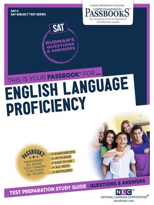 ENGLISH LANGUAGE PROFICIENCY - ebook
